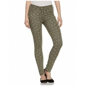 Cabi Jeans Womens 4 Skinny Ditsy Floral Casual Classic Stretch Twill Green 5083